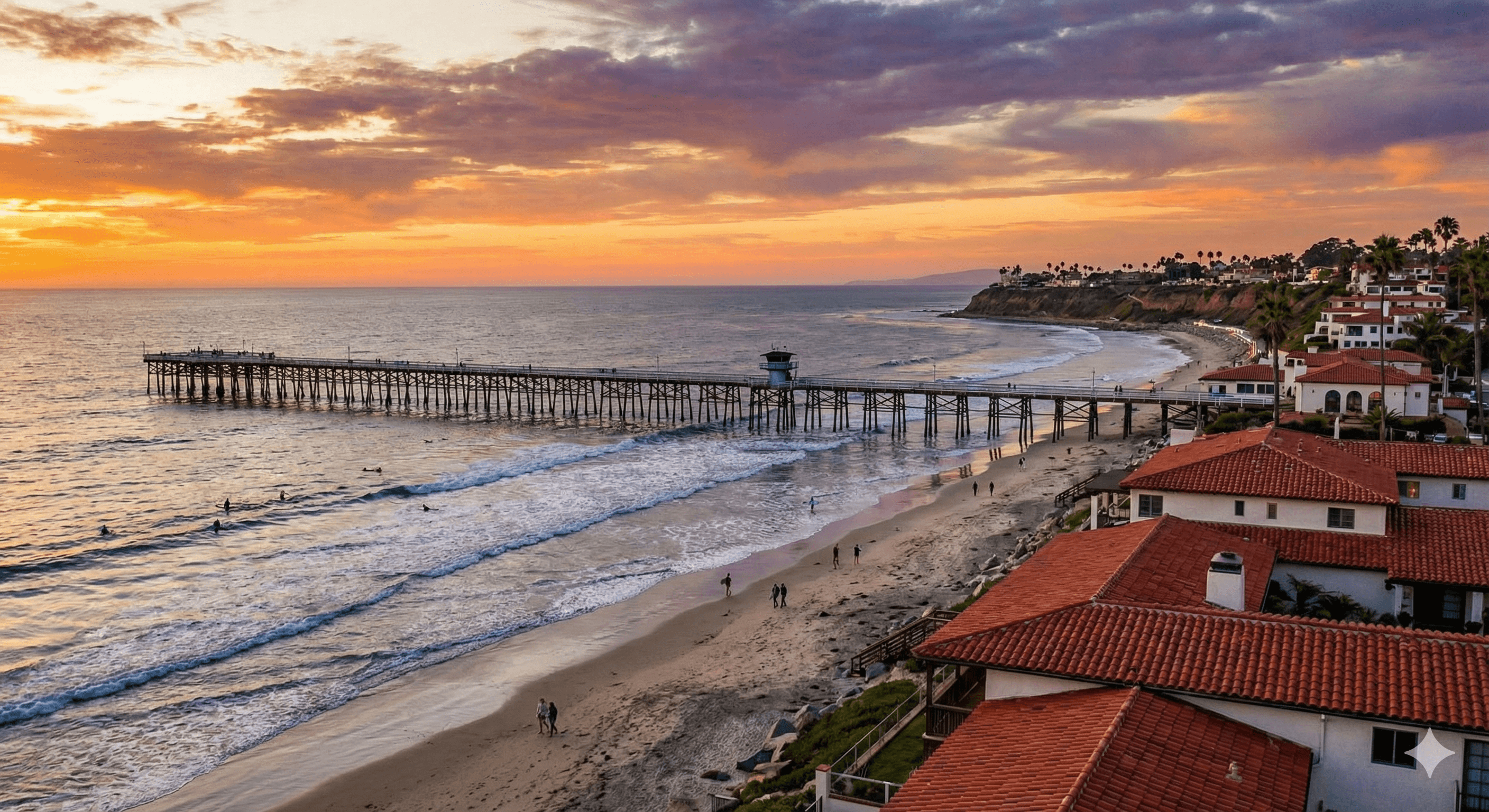 Professional mold inspector examining Orange County home - San Clemente coastal view