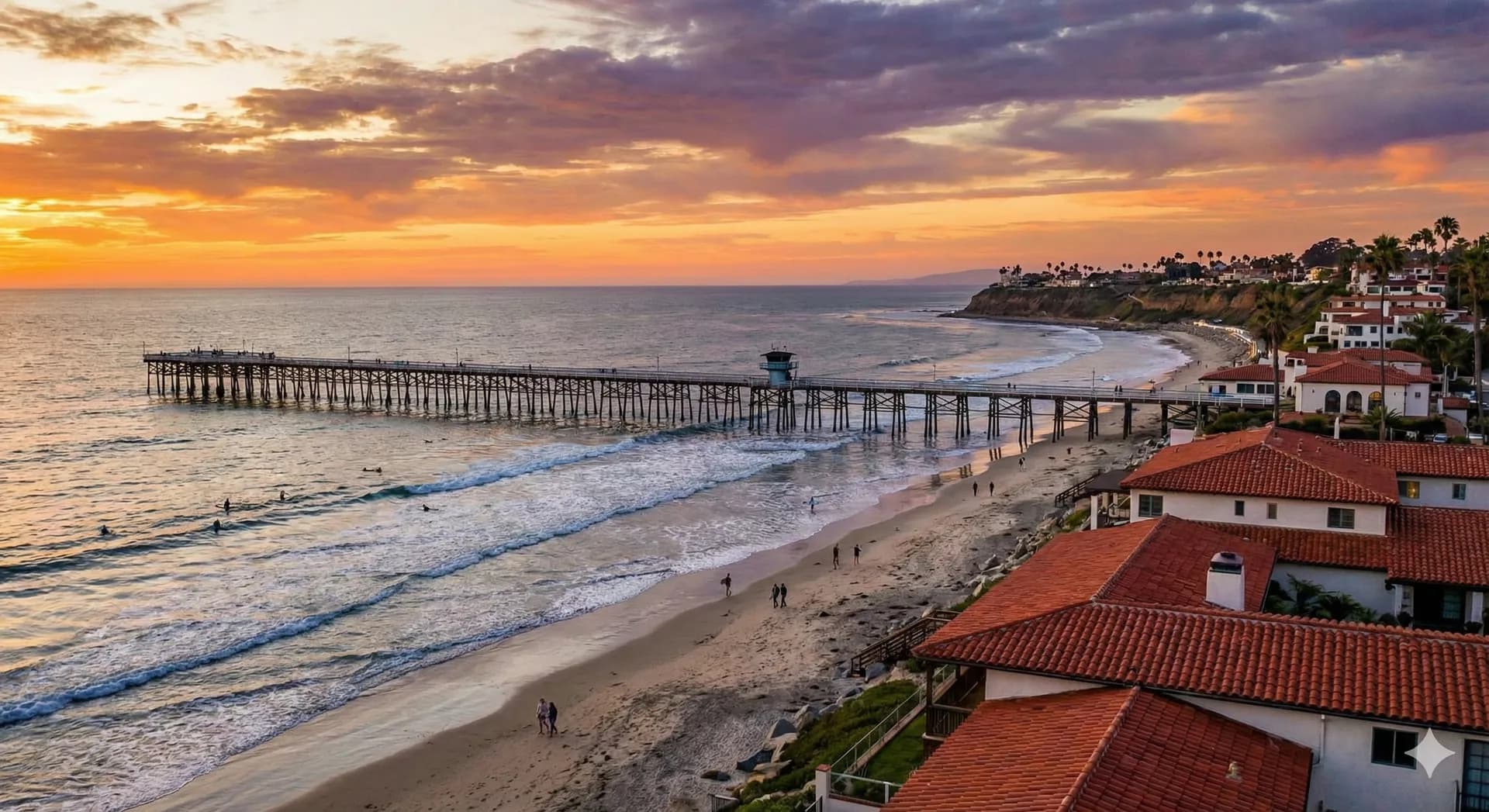 Professional mold inspector examining Orange County home - San Clemente coastal view